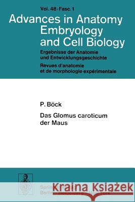 Das Glomus Caroticum Der Maus P. Back Peter B'Ock 9783540063681 Springer - książka