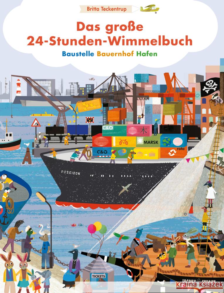 Das große 24-Stunden-Wimmelbuch Teckentrup, Britta 9783964281715 Jacoby & Stuart - książka