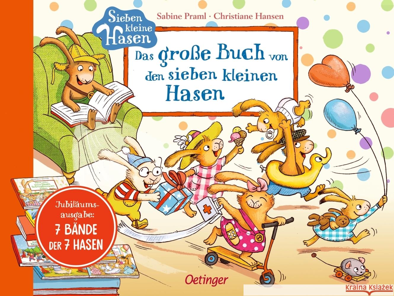 Das große Buch von den sieben kleinen Hasen Praml, Sabine 9783751206730 Oetinger - książka