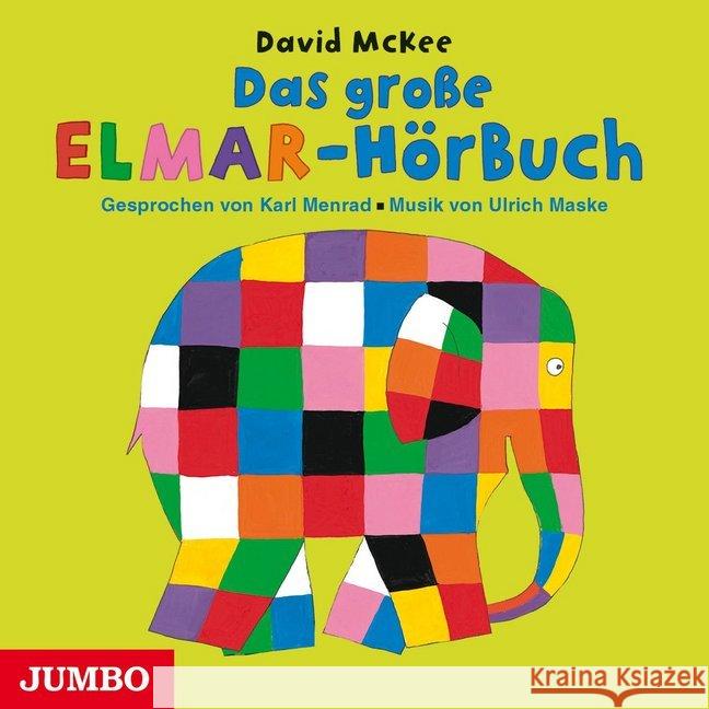 Das große Elmar-Hörbuch, Audio-CD : Lesung McKee, David 9783833737251 Jumbo Neue Medien - książka