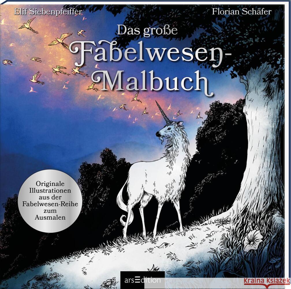 Das große Fabelwesen-Malbuch Schäfer, Florian 4014489137641 ars edition - książka
