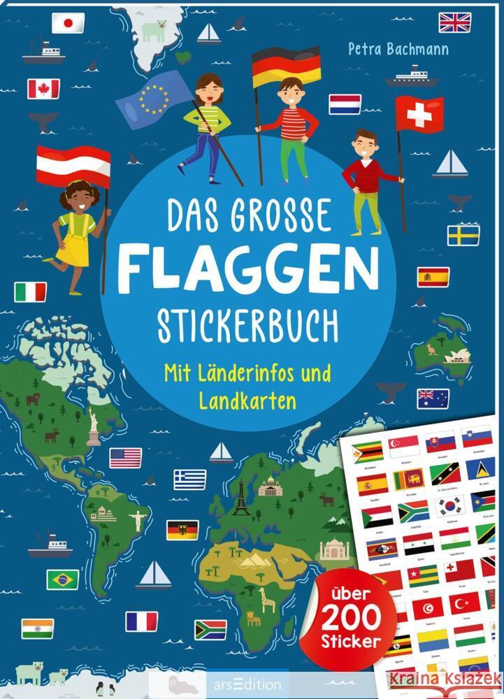 Das große Flaggen-Stickerbuch Bachmann, Petra 9783845854595 ars edition - książka