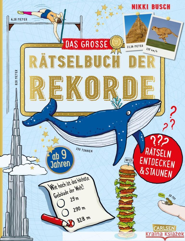 Das große Rätselbuch der Rekorde Busch, Nikki 9783551191168 Carlsen - książka