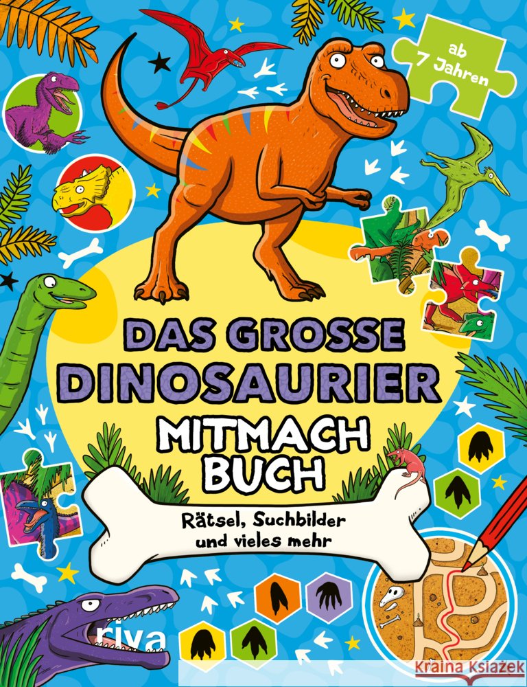 Das große Dinosaurier-Mitmachbuch Panton, Gary, Cottell 9783742328373 Riva - książka