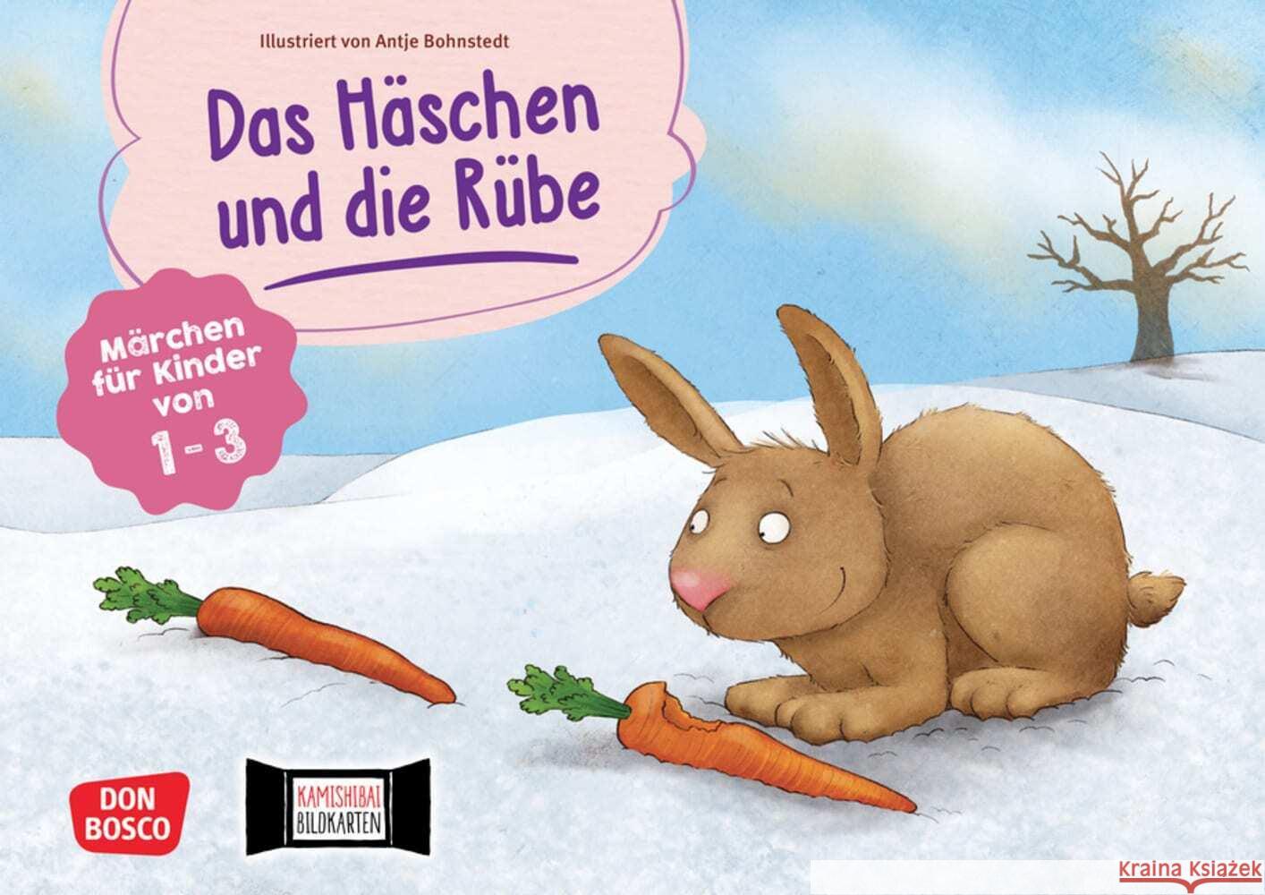 Das Häschen und die Rübe. Kamishibai Bildkartenset  4260179517372 Don Bosco Medien - książka