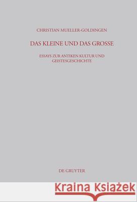 Das Kleine und das Große Christian Mueller-Goldingen 9783598778254 de Gruyter - książka
