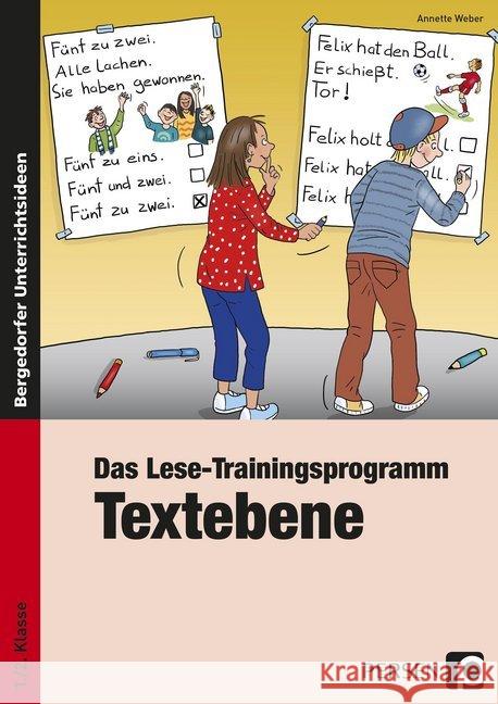 Das Lese-Trainingsprogramm: Textebene : 1./2. Klasse Weber, Annette 9783403230915 Persen Verlag in der AAP Lehrerfachverlage Gm - książka