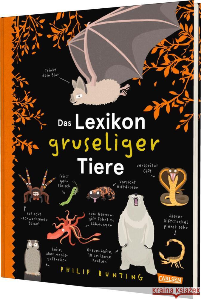 Das Lexikon gruseliger Tiere Bunting, Philip 9783551254375 Carlsen - książka