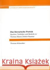 Das literarische Porträt Schneider, Thomas 9783865960016 Frank und Timme GmbH - książka