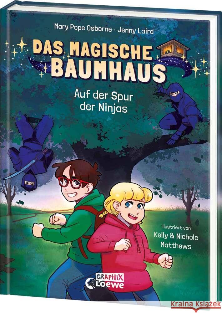 Das magische Baumhaus (Comic-Buchreihe, Band 5) - Auf der Spur der Ninjas Osborne, Mary Pope, Laird, Jenny 9783743219281 Loewe - książka
