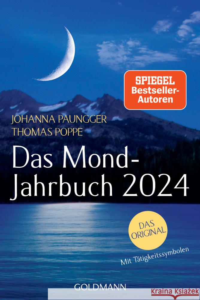 Das Mond-Jahrbuch 2024 Paungger, Johanna, Poppe, Thomas 9783442179831 Goldmann - książka