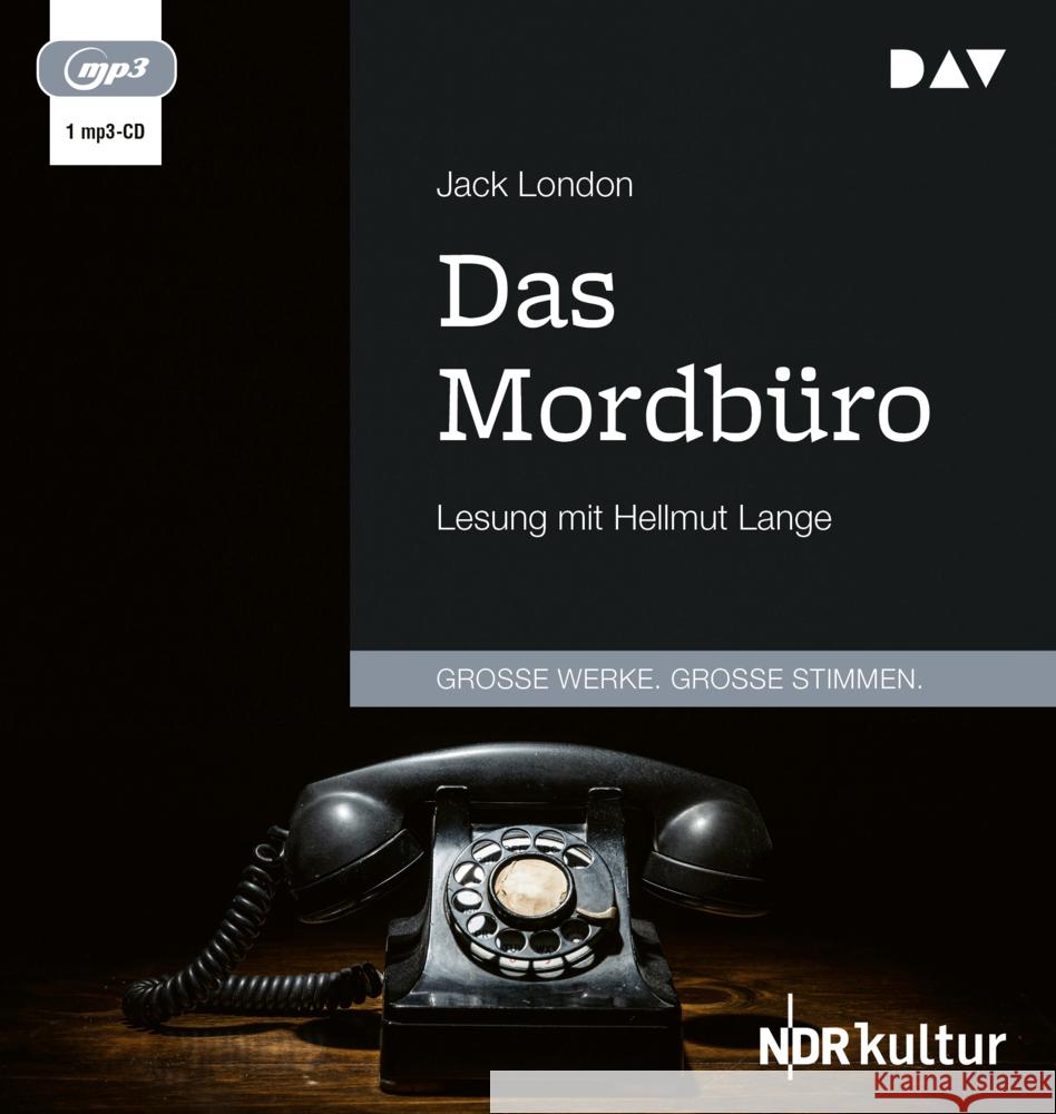 Das Mordbüro, 1 Audio-CD, 1 MP3 London, Jack, Fish, Robert L. 9783742430076 Der Audio Verlag, DAV - książka