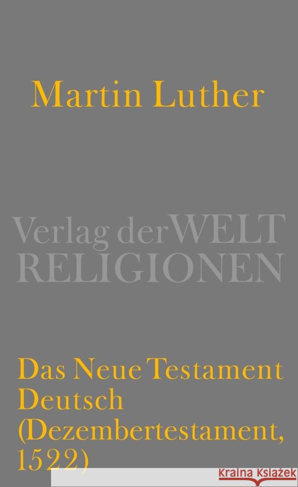 Das Neue Testament Deutsch Luther, Martin 9783458700593 Insel Verlag - książka