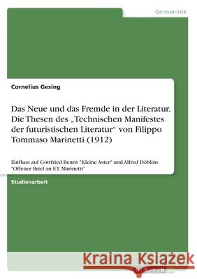 Das Neue und das Fremde in der Literatur. Die Thesen des 