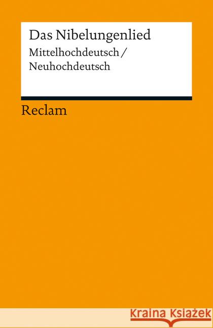 Das Nibelungenlied : Mittelhochdeutsch/Neuhochdeutsch  9783150189146 Reclam, Ditzingen - książka