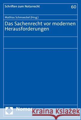 Das Sachenrecht vor modernen Herausforderungen  9783848775170 Nomos - książka