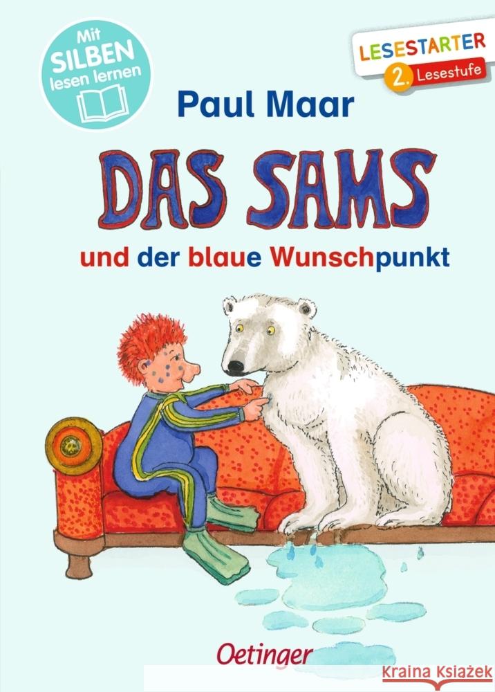 Das Sams und der blaue Wunschpunkt Maar, Paul 9783751203623 Oetinger - książka