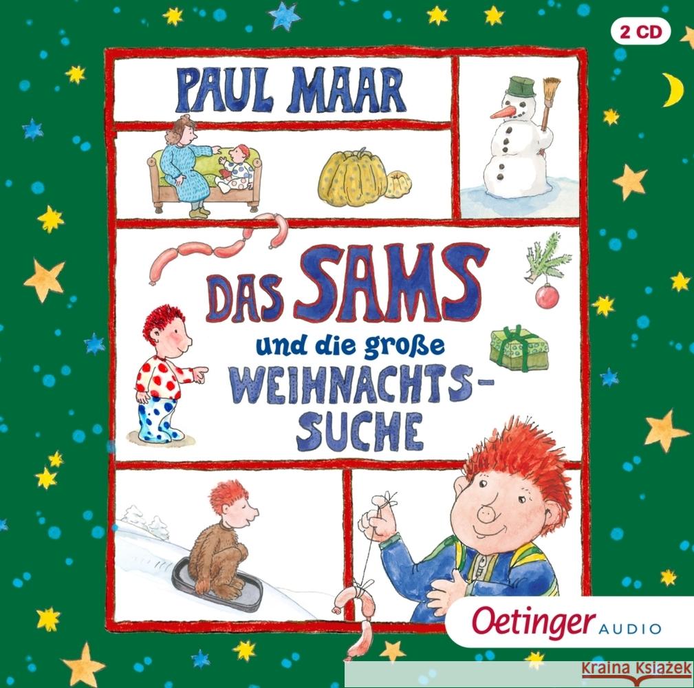 Das Sams und die große Weihnachtssuche, 2 Audio-CD Maar, Paul 9783837393439 Oetinger Media - książka