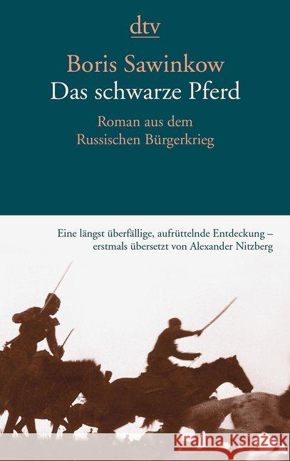 Das schwarze Pferd : Roman aus dem Russischen Bürgerkrieg Sawinkow, Boris 9783423146333 DTV - książka