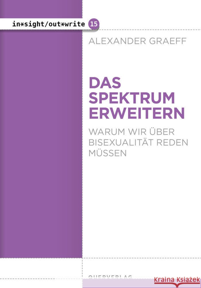 Das Spektrum erweitern Graeff, Alexander 9783896563545 Querverlag - książka