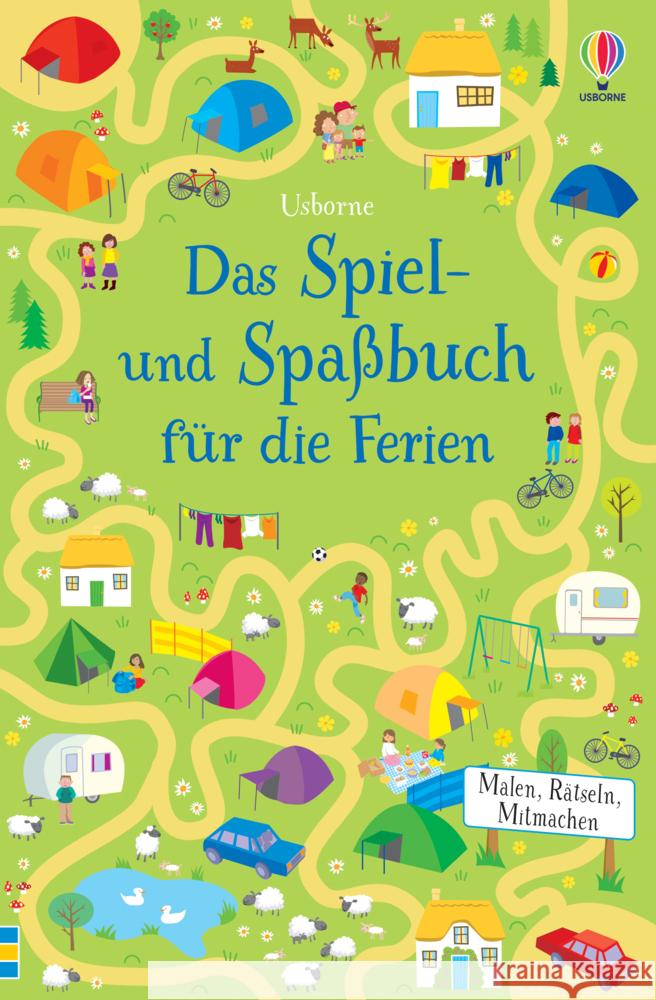 Das Spiel- und Spaßbuch für die Ferien  9781789418613 Usborne Verlag - książka