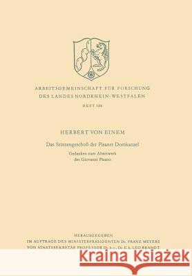 Das Stützengeschoß Der Pisaner Domkanzel: Gedanken Zum Alterswerk Des Giovanni Pisano Einem 9783322961587 Vs Verlag Fur Sozialwissenschaften - książka