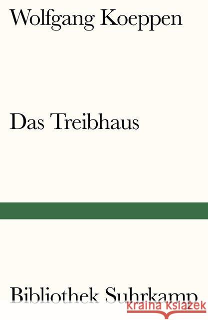 Das Treibhaus Koeppen, Wolfgang 9783518242193 Suhrkamp - książka