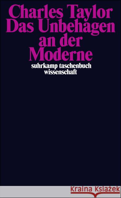 Das Unbehagen an der Moderne Taylor, Charles   9783518287781 Suhrkamp - książka