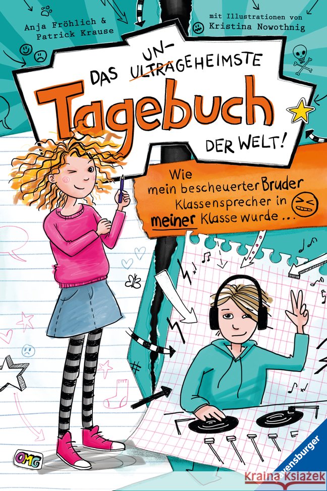 Das ungeheimste Tagebuch der Welt!. Bd.1 Fröhlich, Anja, Krause, Patrick 9783473408481 Ravensburger Verlag - książka