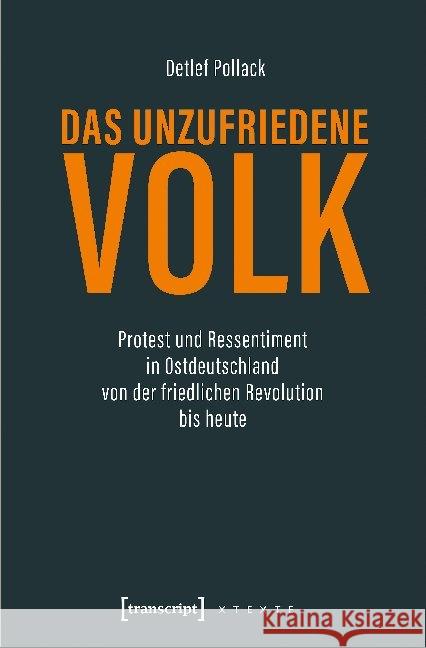 Das unzufriedene Volk Pollack, Detlef 9783837652383 transcript - książka
