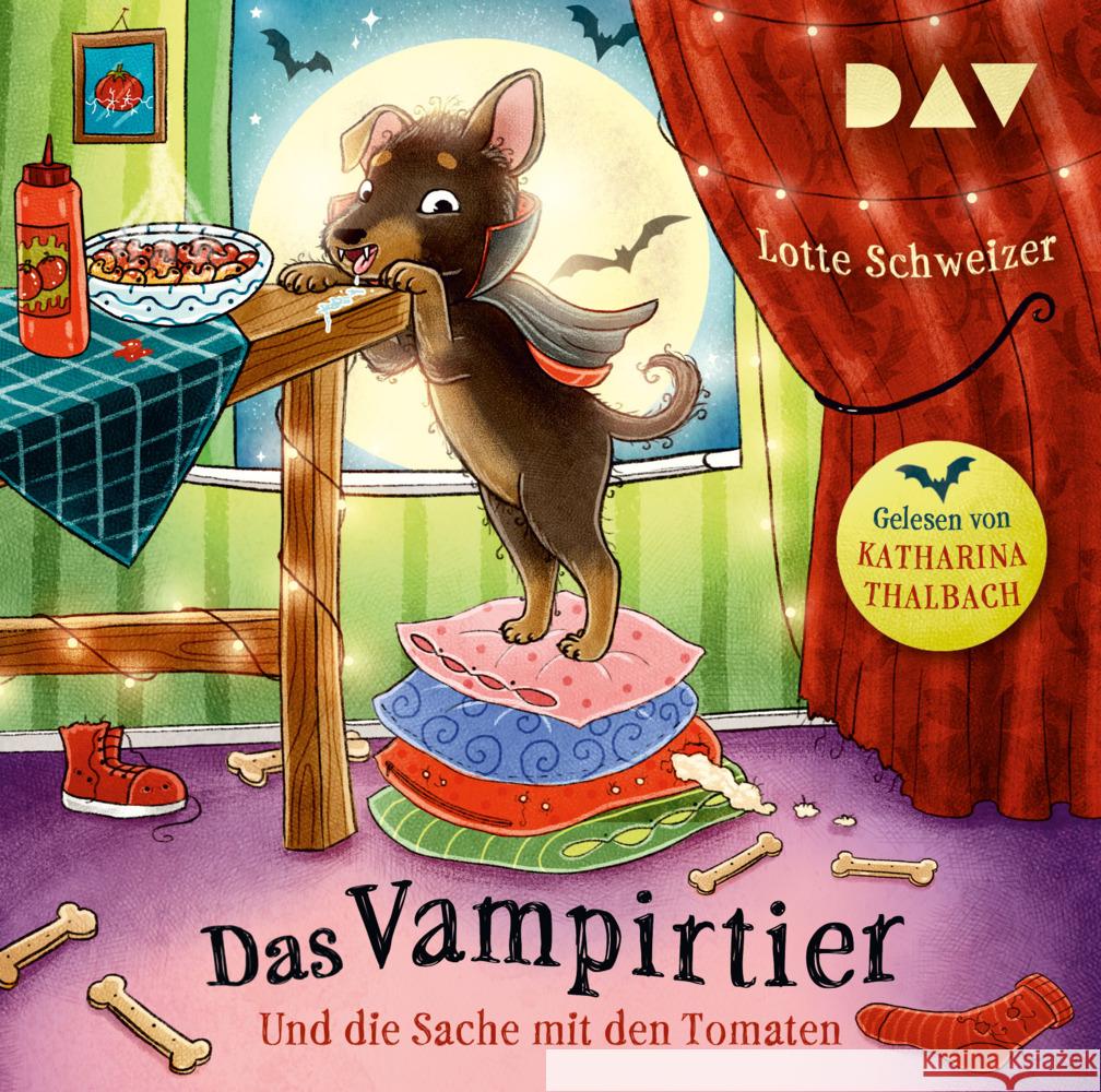 Das Vampirtier und die Sache mit den Tomaten, 2 Audio-CD Schweizer, Lotte 9783742428684 Der Audio Verlag, DAV - książka