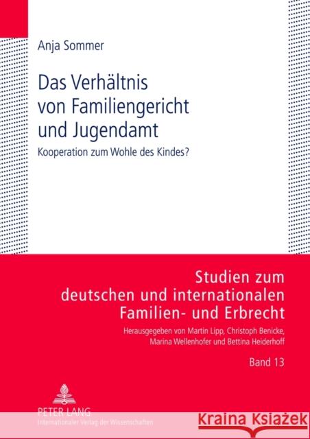 Das Verhaeltnis Von Familiengericht Und Jugendamt: Kooperation Zum Wohle Des Kindes? Wellenhofer, Marina 9783631636114 Lang, Peter, Gmbh, Internationaler Verlag Der - książka