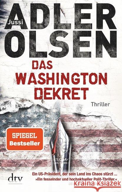 Das Washington-Dekret : Thriller Adler-Olsen, Jussi 9783423219358 DTV - książka