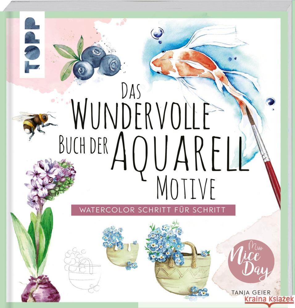 Das wundervolle Buch der Aquarell-Motive Geier, Tanja 9783772447372 Frech - książka