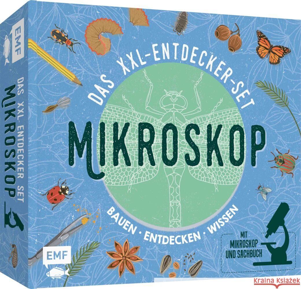 Das XXL-Entdecker-Set - Mikroskop: Mit Mikroskop, Linsen und Objektträgern + Sachbuch mit faszinierenden Experimenten Jackson, Tom 9783745912401 EMF Edition Michael Fischer - książka