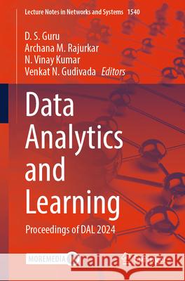 Data Analytics and Learning  9789819695324 Springer - książka