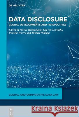 Data Disclosure No Contributor 9783111009858 de Gruyter - książka