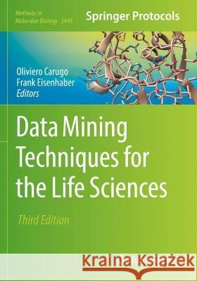 Data Mining Techniques for the Life Sciences  9781071620977 Springer US - książka