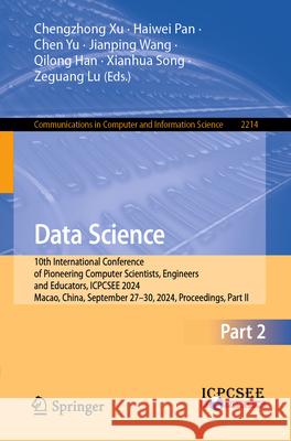 Data Science  9789819787456 Springer - książka