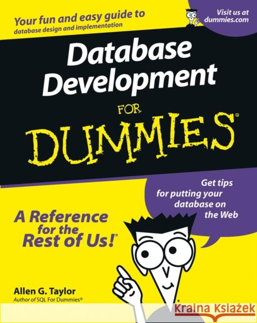 Database Development For Dummies  Taylor 9780764507526  - książka