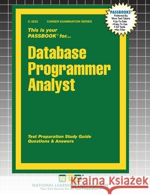 Database Programmer Analyst Passbooks 9781799332336 National Learning Corp - książka