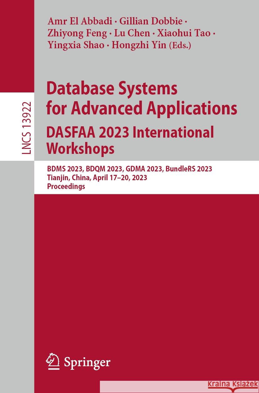 Database Systems for Advanced Applications. DASFAA 2023 International Workshops  9783031354144 Springer Nature Switzerland - książka