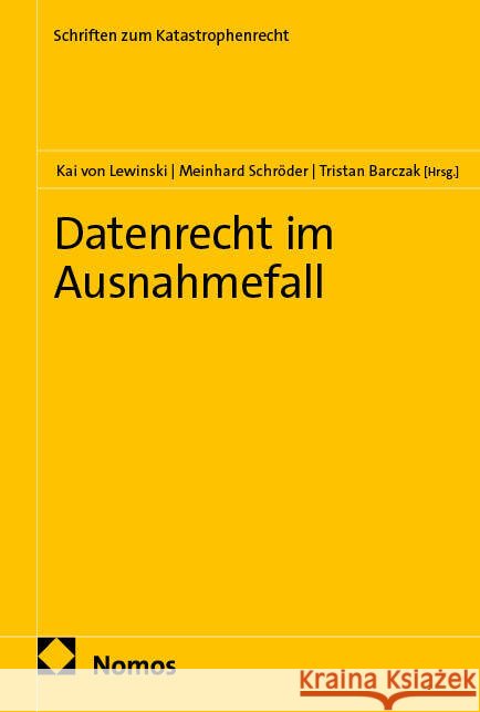 Datenrecht im Ausnahmefall  9783756030385 Nomos - książka