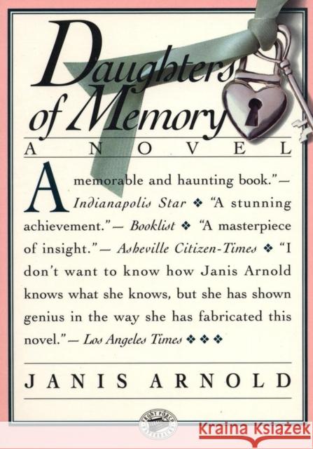 Daughters of Memory Janis Arnold 9781565120310 Algonquin Books of Chapel Hill - książka