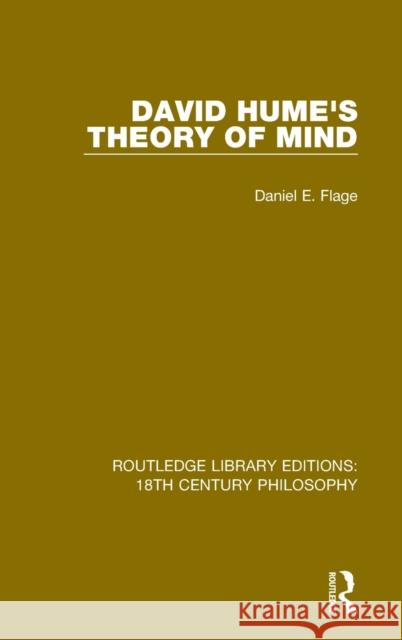 David Hume's Theory of Mind Daniel E. Flage 9780367135515 Routledge - książka