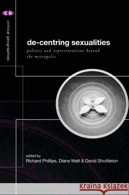 De-Centering Sexualities Richard Phillips David E. Shuttleton Diane Watt 9780415194662 Routledge - książka