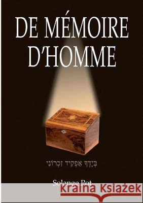 De m?moire d'homme Solange Pot 9782322526086 Books on Demand - książka