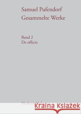 de Officio: (Lateinisch Und Deutsch) Hartung, Gerald 9783050028804 Akademie Verlag - książka