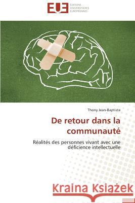 de Retour Dans La Communauté Jean-Baptiste-T 9783841741226 Editions Universitaires Europeennes - książka