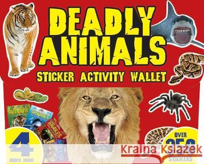 Deadly Animals Sticker Activity Wallet  9781786704368 Bonnier Books Ltd - książka